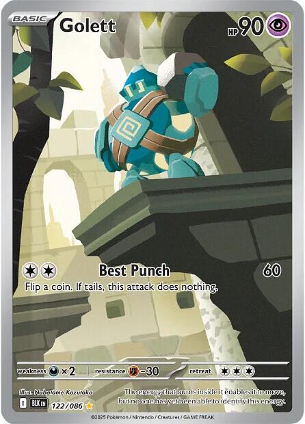 Golett #122 Pokemon Black Bolt