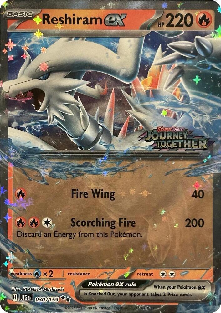 Reshiram Ex [Stamped] #30 Pokemon Journey Together