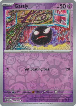 Gastly [Reverse Holo] #92 Pokemon Scarlet & Violet 151