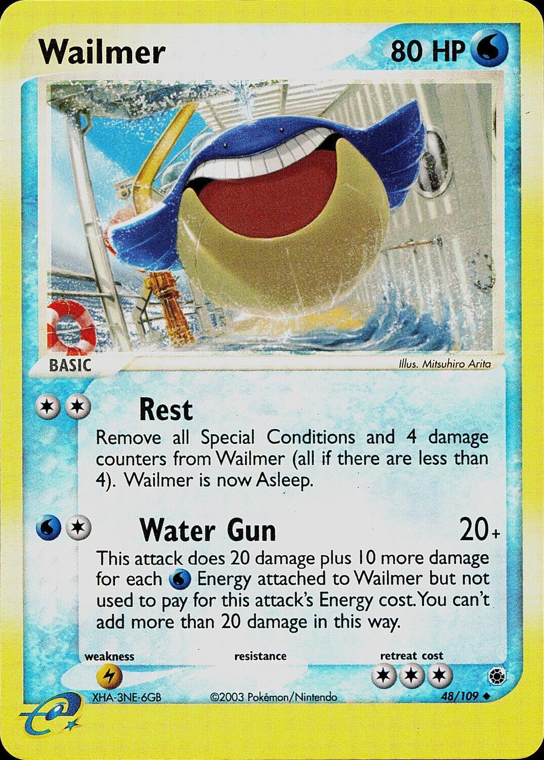 Wailmer [Reverse Holo] #48 Pokemon Ruby & Sapphire