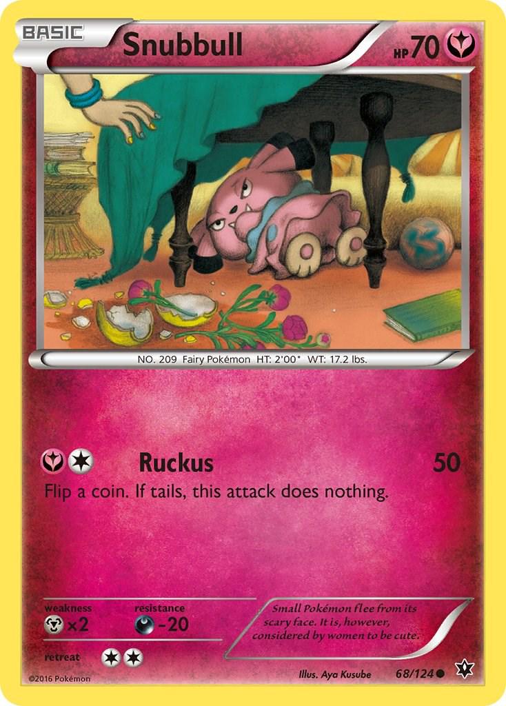 Snubbull #68 Pokemon Fates Collide (Moderately Played)