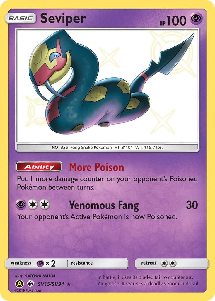 Seviper #SV15 Pokemon Hidden Fates