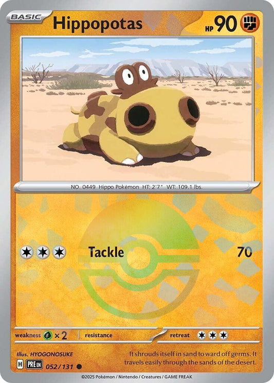 Hippopotas [Poke Ball] #52 Pokemon Prismatic Evolutions