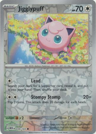 Jigglypuff [Reverse Holo] #39 Pokemon Scarlet & Violet 151