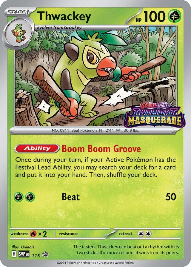 Thwackey #115 Pokemon Promo