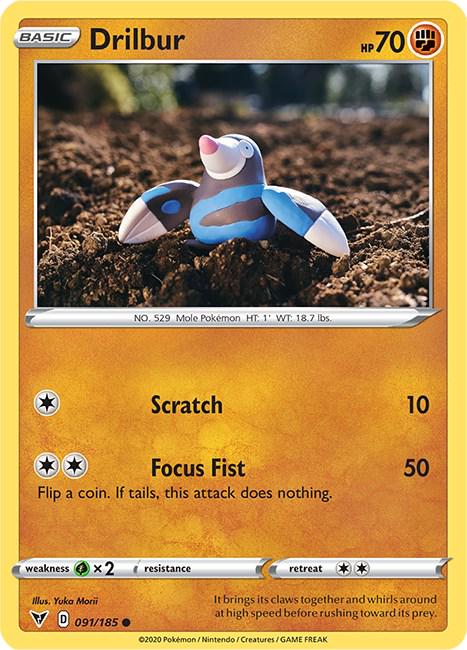Drilbur #91 Pokemon Vivid Voltage
