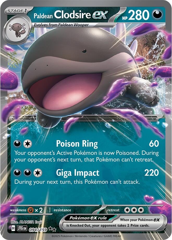 Paldean Clodsire ex #94 Pokemon Journey Together