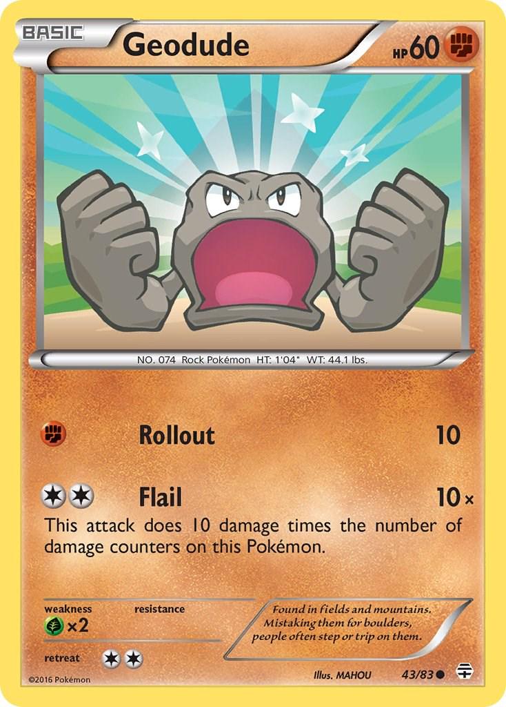 Geodude #43 Pokemon Generations