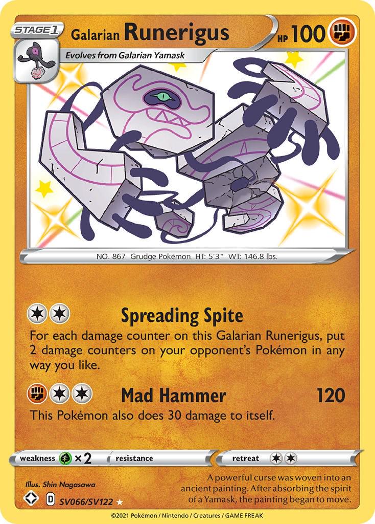 Galarian Runerigus #SV066 Pokemon Shining Fates
