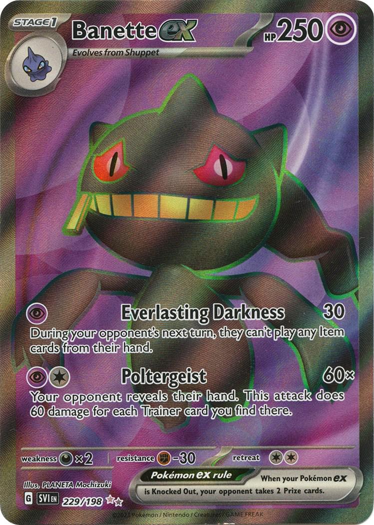 Banette ex #229 Pokemon Scarlet & Violet
