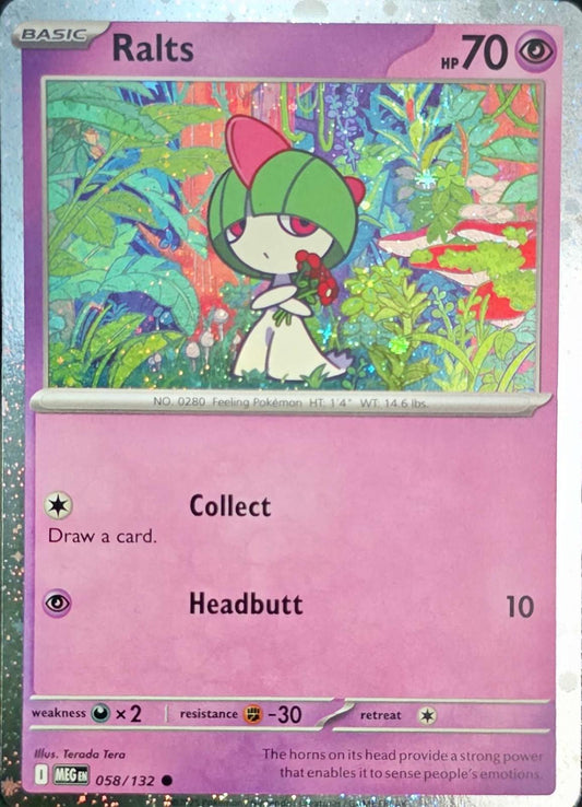 Ralts [Cosmos Holo] #58 Pokemon Mega Evolution