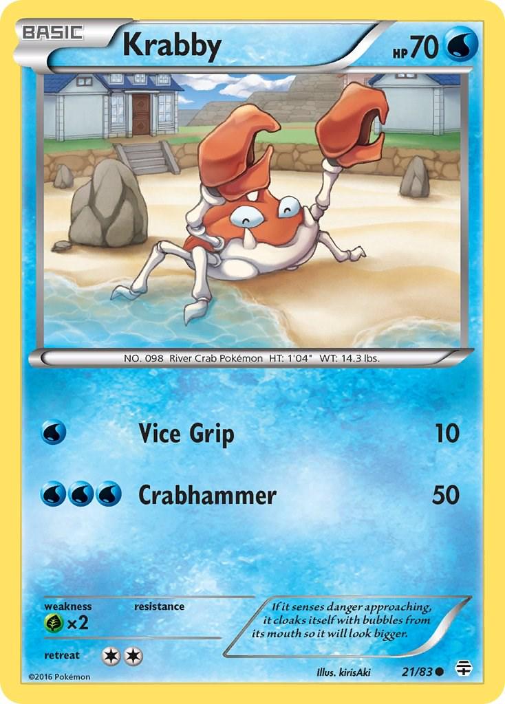 Krabby #21 Pokemon Generations