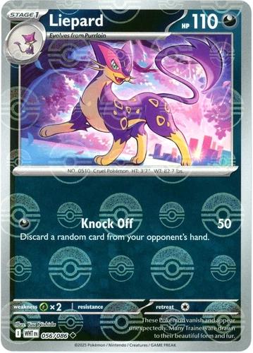 Liepard [Poke Ball] #56 Pokemon White Flare