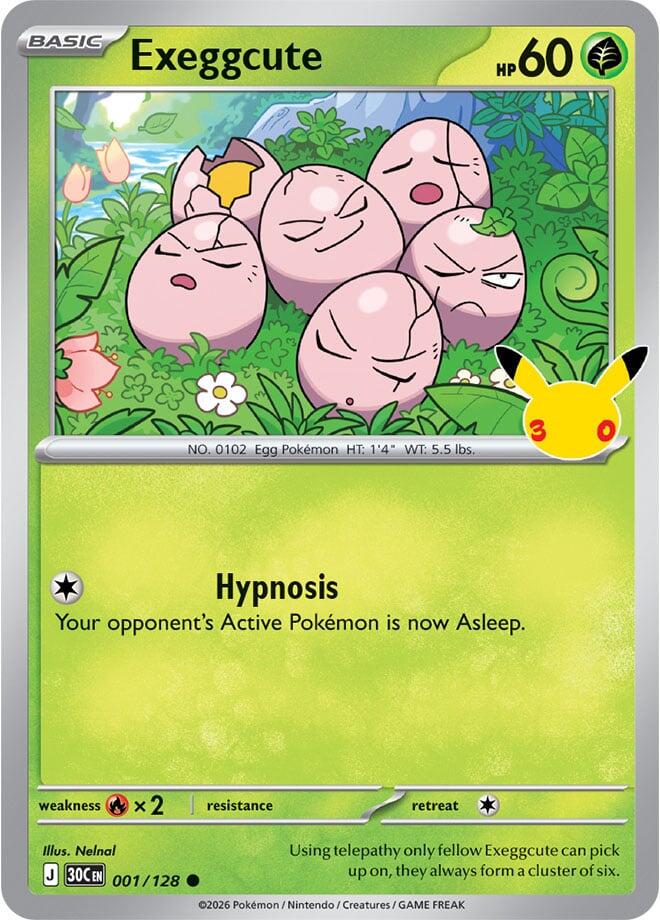 Exeggcute #1 Pokemon 30th Celebration