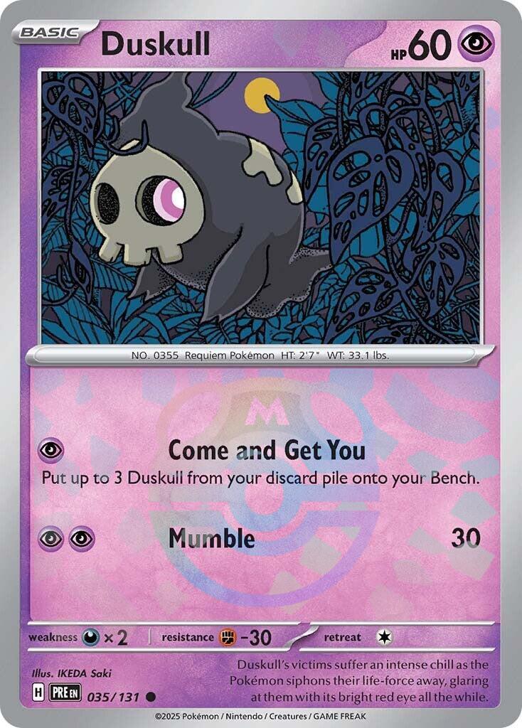 Duskull [Master Ball] #35 Pokemon Prismatic Evolutions