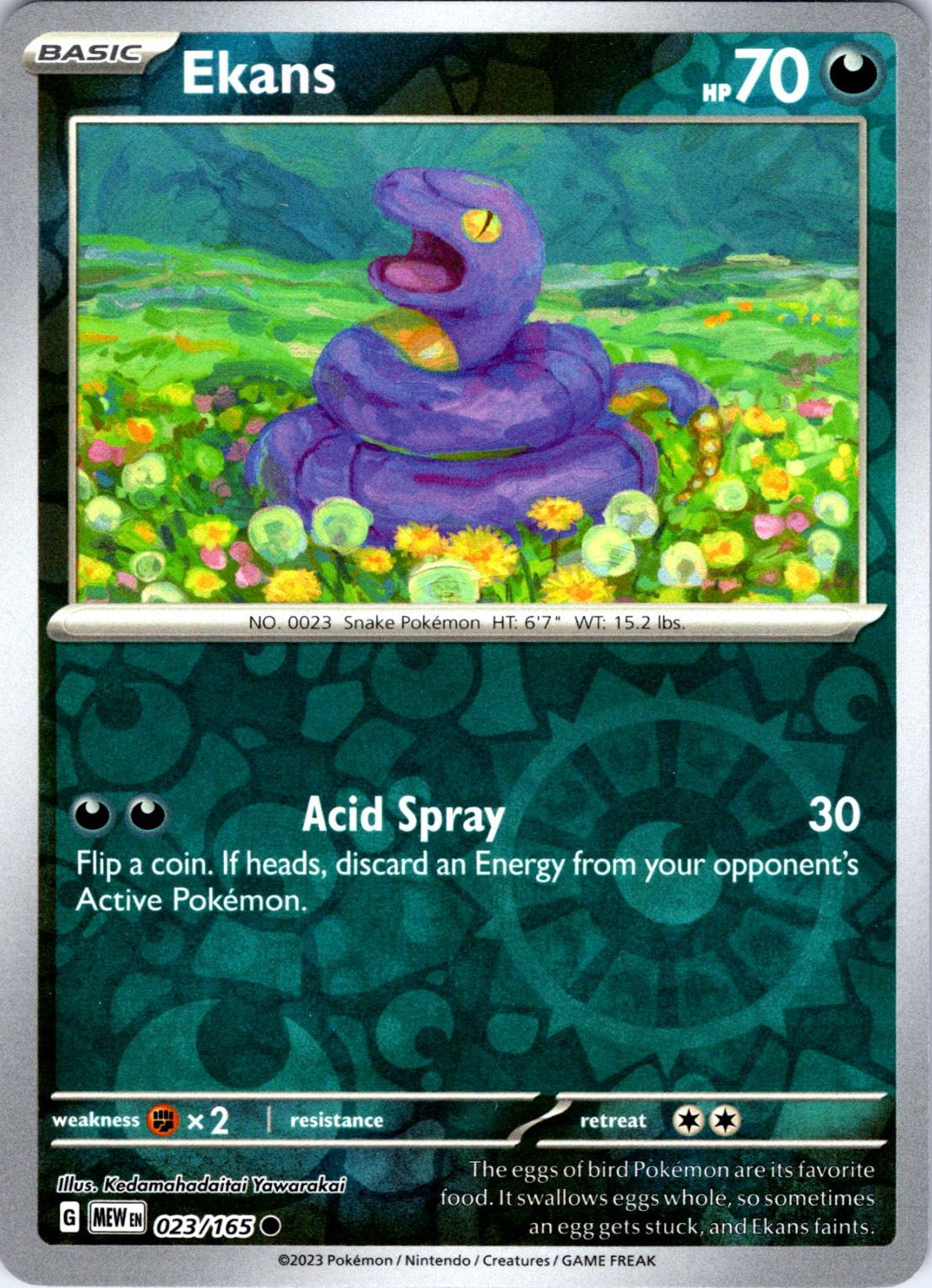 Ekans [Reverse Holo] #23 Pokemon Scarlet & Violet 151