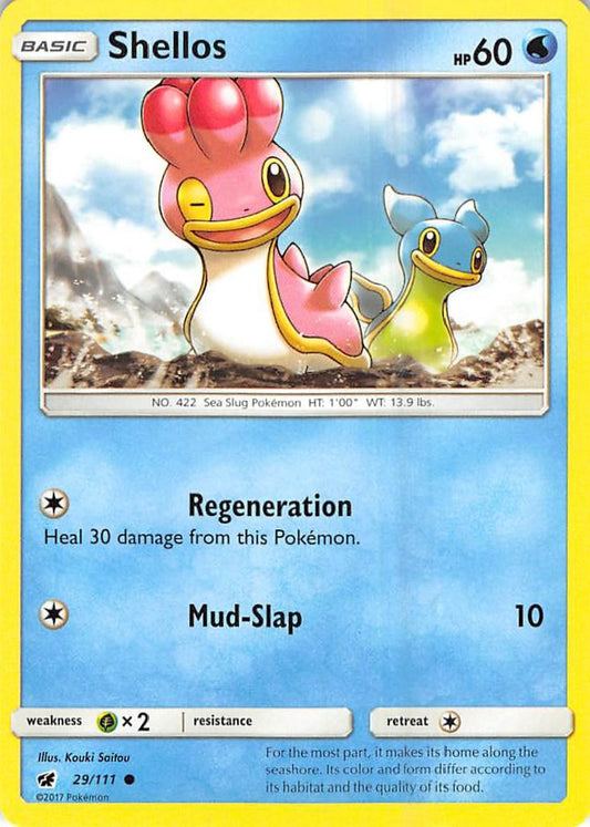 Shellos #29 Pokemon Crimson Invasion (Lightly Played)