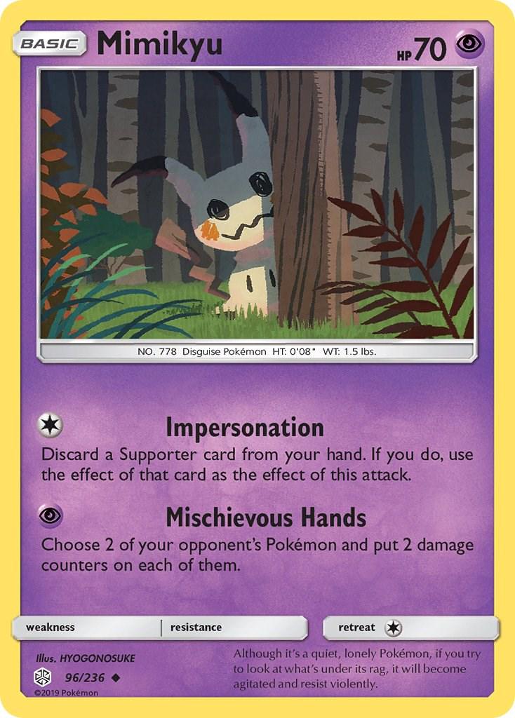Mimikyu #96 Pokemon Cosmic Eclipse (Lightly Played)