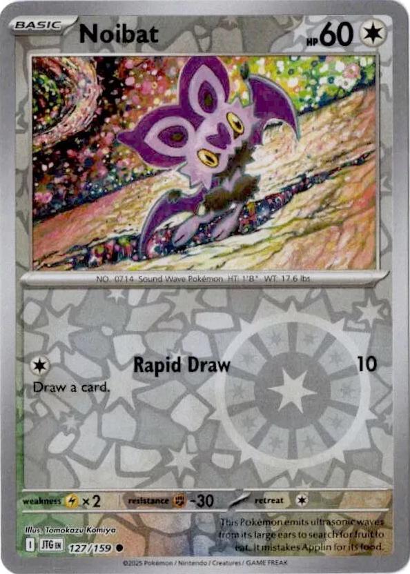 Noibat [Reverse Holo] #127 Pokemon Journey Together (Tomokazu Komiya)