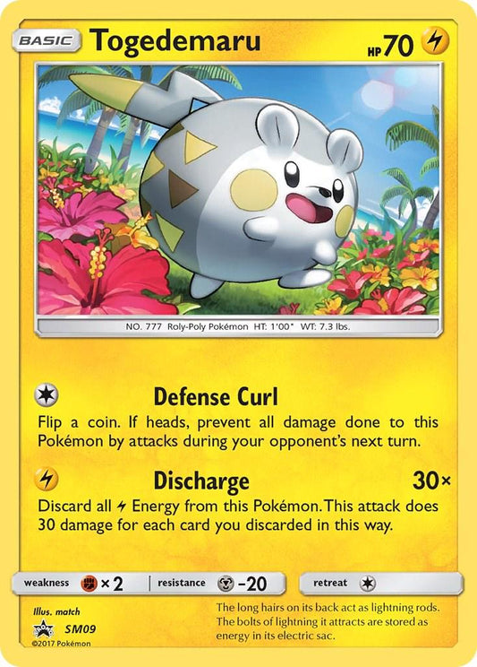 Togedemaru #SM09 Pokemon Promo (Moderately Played)