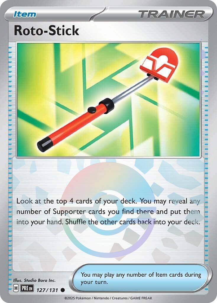 Roto Stick [Poke Ball] #127 Pokemon Prismatic Evolutions