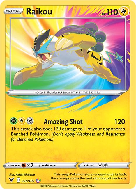 Raikou #50 Pokemon Vivid Voltage