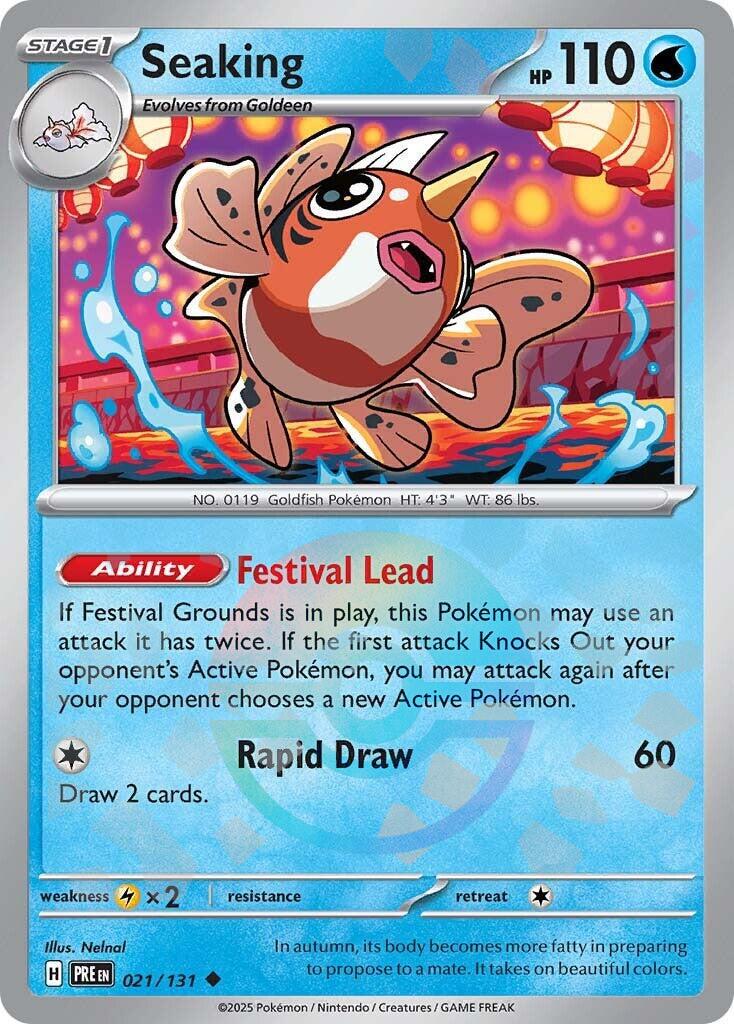 Seaking [Poke Ball] #21 Pokemon Prismatic Evolutions