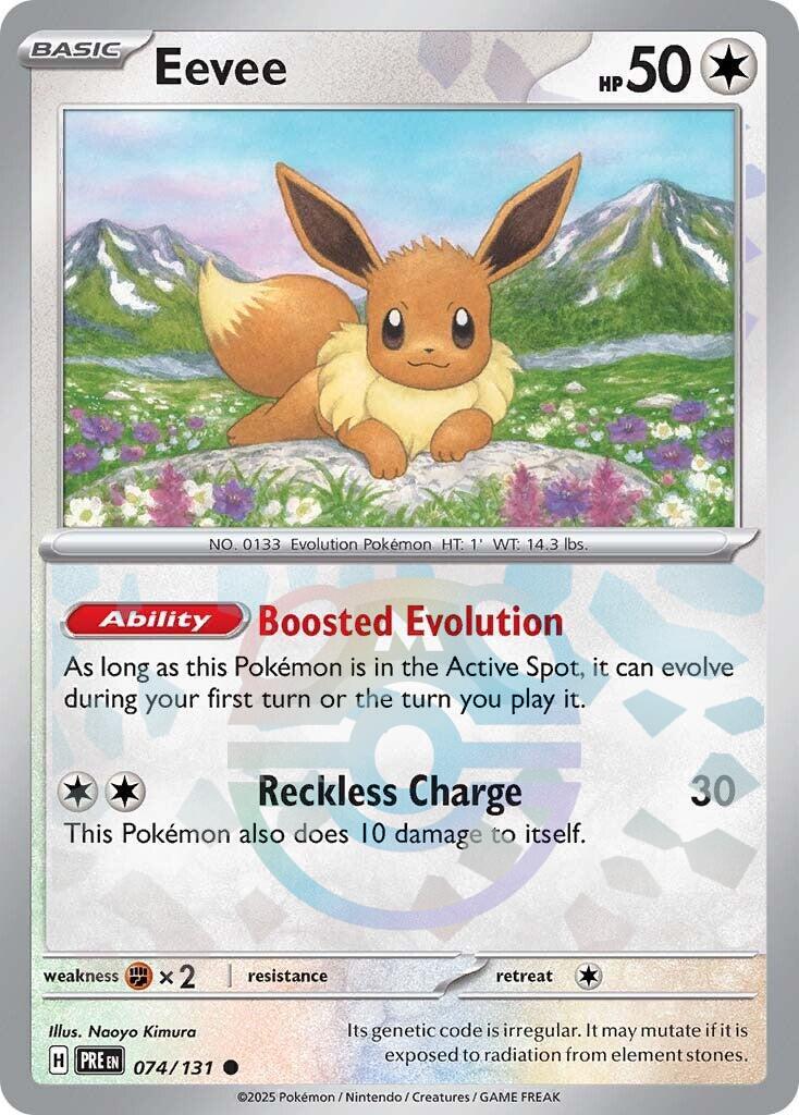 Eevee [Master Ball] #74 Pokemon Prismatic Evolutions
