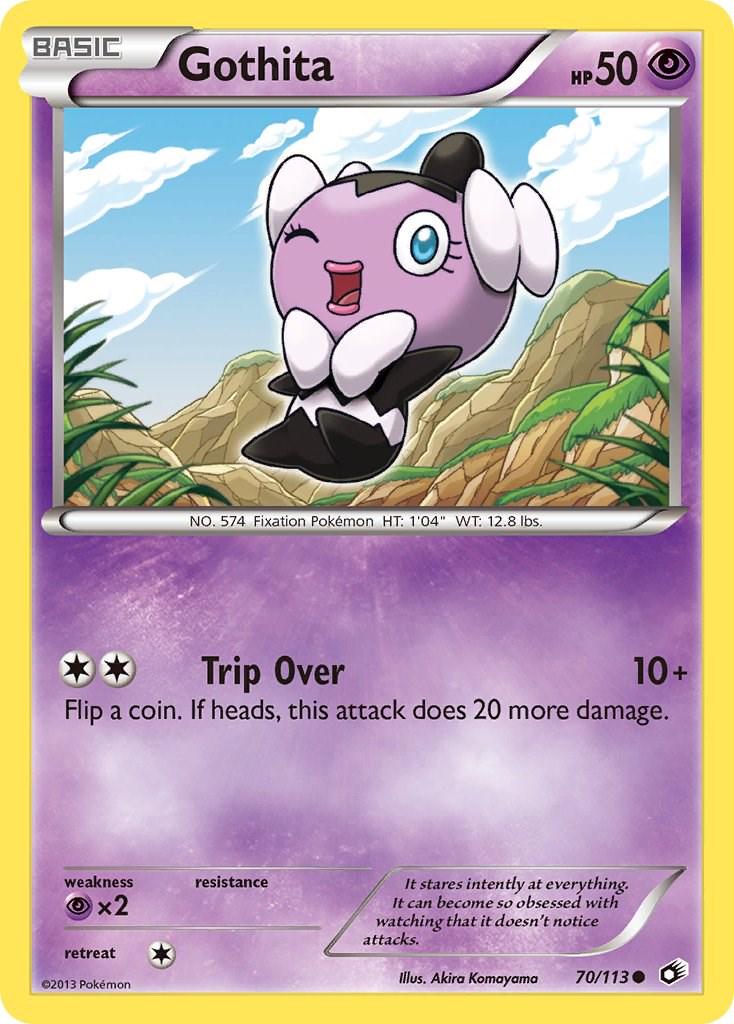 Gothita #70 Pokemon Legendary Treasures (Moderately Played)