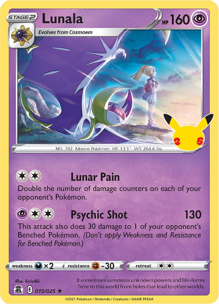 Lunala #15 Pokemon Celebrations