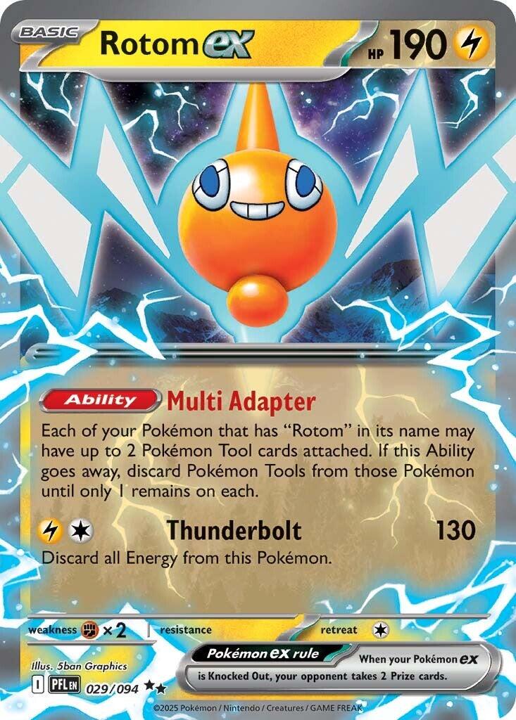 Rotom ex #29 Pokemon Phantasmal Flames