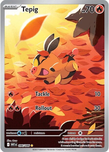 Tepig #96 Pokemon White Flare
