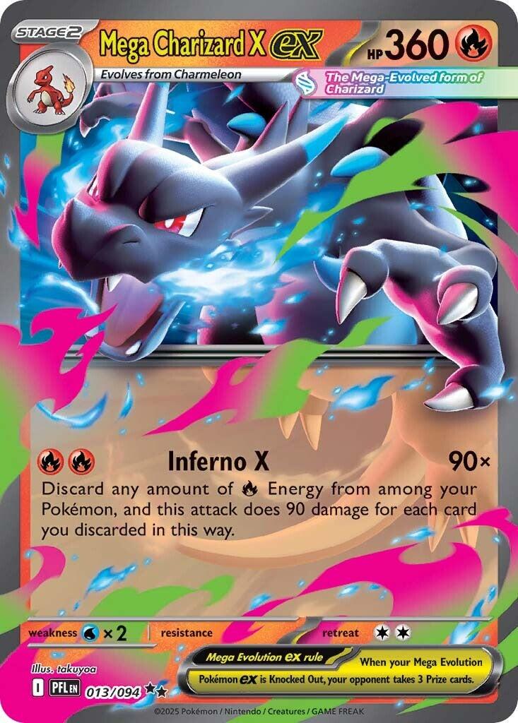 Mega Charizard X ex #13 Pokemon Phantasmal Flames