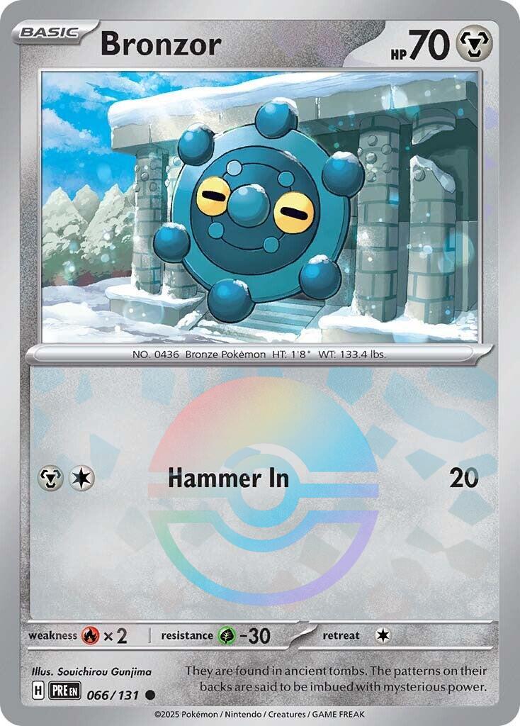Bronzor [Poke Ball] #66 Pokemon Prismatic Evolutions
