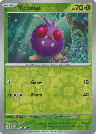 Venonat [Reverse Holo] #48 Pokemon Scarlet & Violet 151