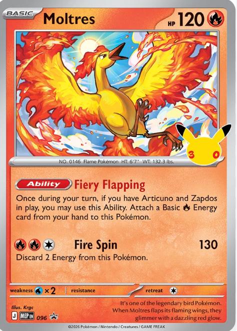 Moltres #96 Pokemon Promo