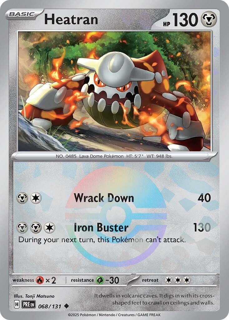 Heatran [Poke Ball] #68 Pokemon Prismatic Evolutions