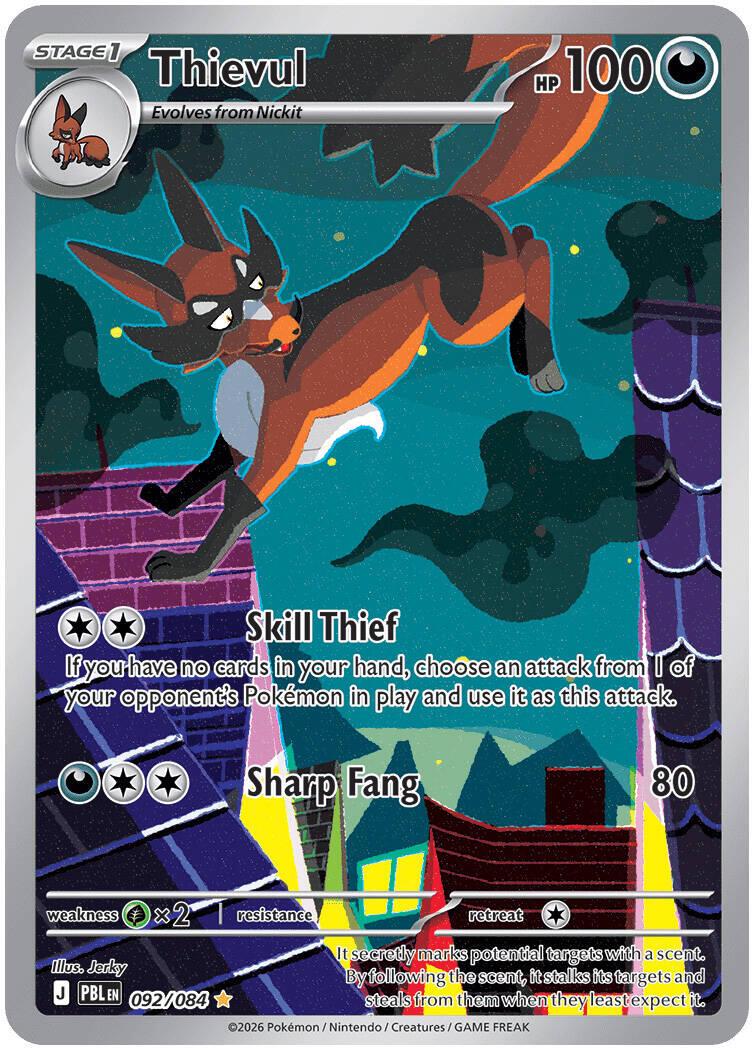 Thievul #92 Pokemon Pitch Black