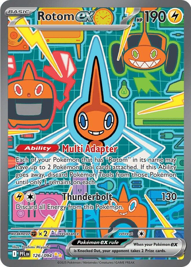 Rotom ex #126 Pokemon Phantasmal Flames