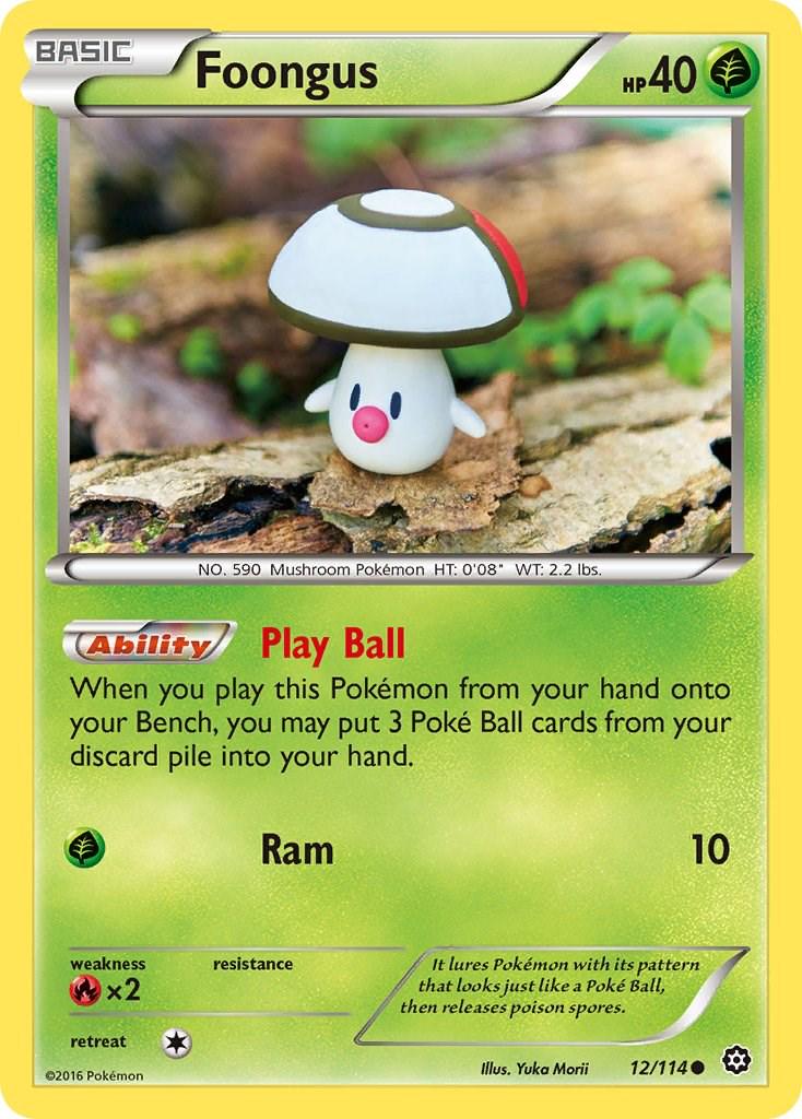Foongus #12 Pokemon Steam Siege (MODERATELY PLAYED)