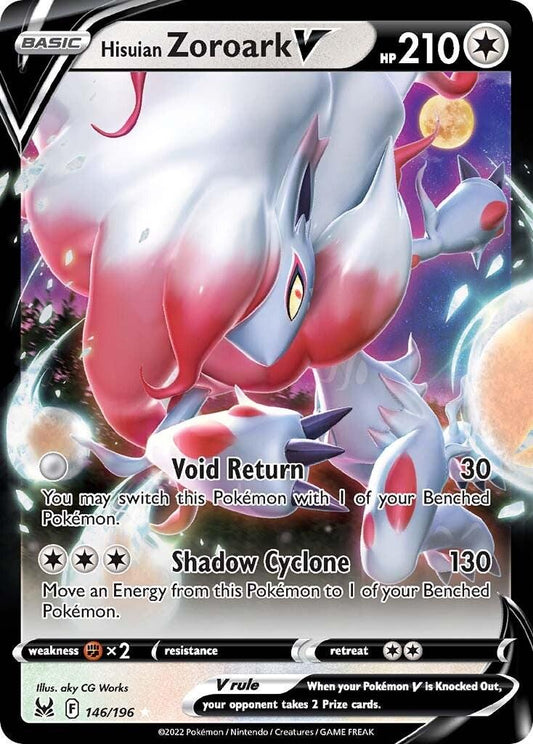 Hisuian Zoroark V #146 Pokemon Lost Origin