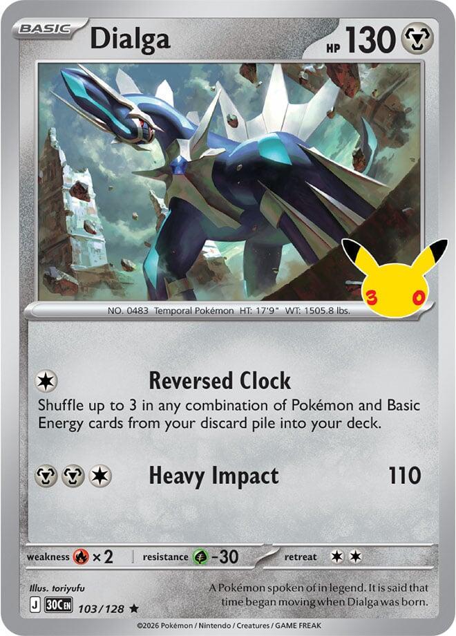 Dialga #103 Pokemon 30th Celebration