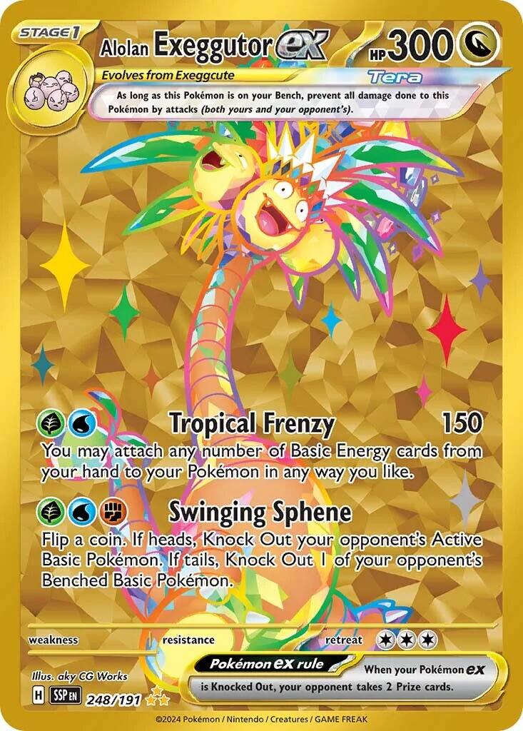Alolan Exeggutor ex #248 Pokemon Surging Sparks