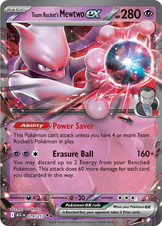Team Rocket's Mewtwo ex #79 Pokemon Ascended Heroes
