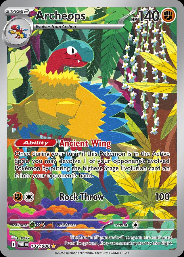 Archeops #132 Pokemon White Flare