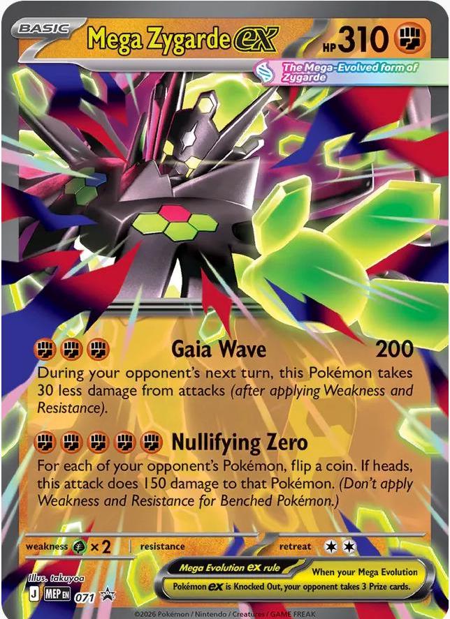 Mega Zygarde EX #71 Pokemon Promo