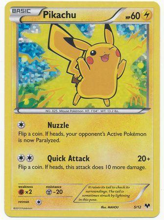 Pikachu #5 Pokemon McDonalds 2013 DAMAGED