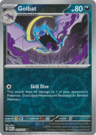 Golbat [Reverse Holo] #42 Pokemon Scarlet & Violet 151