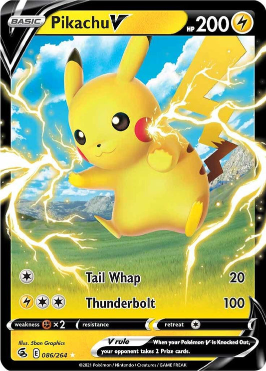 Pikachu V #86 Pokemon Fusion Strike