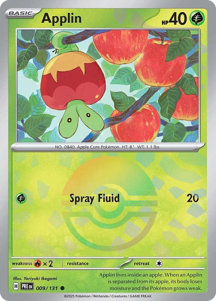 Applin [Poke Ball] #9 Pokemon Prismatic Evolutions